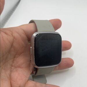 Smartwatch with Silver‎ Case and Gray Band